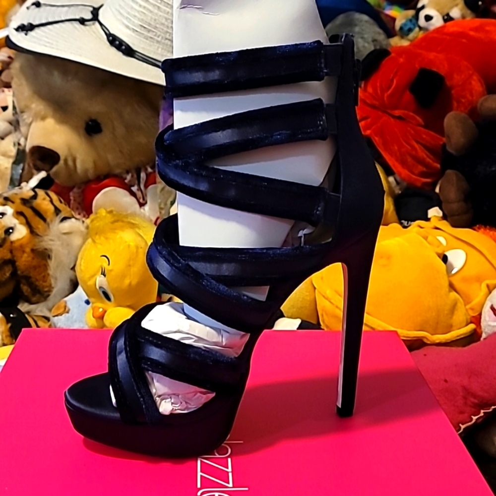 Navy Open Toe